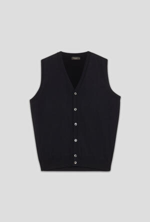 Gilet in pura lana pettinata ESSENTIAL - Ferrante | img vers.300x/