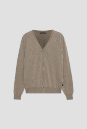Cardigan in pura lana pettinata ESSENTIAL - Ferrante | img vers.300x/