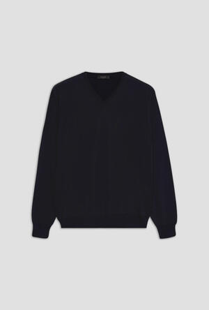 Pullover in pura lana pettinata ESSENTIAL - Ferrante | img vers.300x/