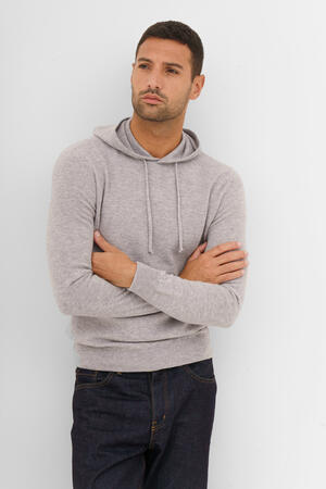 Felpa con cappuccio in lana cardata ESSENTIAL - Ferrante | img vers.300x/