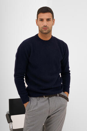 Girocollo in cashmere malfilè ROYAL RED - Ferrante | img vers.300x/