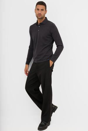 Polo in maglia con collo a camicia ESSENTIAL - Ferrante | img vers.300x/