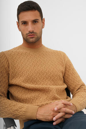 Maglia con lavorazione intreccio MAIN - Ferrante | img vers.300x/