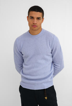 Girocollo in cashmere malfilè ROYAL RED - Ferrante | img vers.300x/