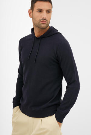 Felpa con cappuccio in lana cardata ESSENTIAL - Ferrante | img vers.300x/