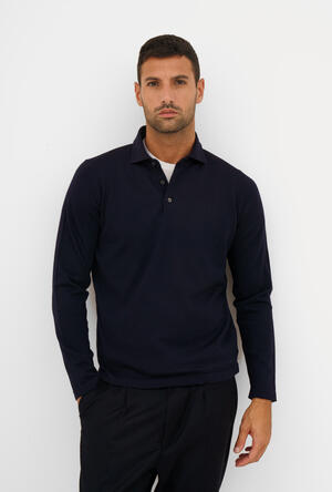 Polo in maglia con collo a camicia ESSENTIAL - Ferrante | img vers.300x/