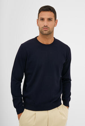 Girocollo in pura lana pettinata ESSENTIAL - Ferrante | img vers.300x/