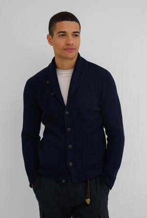 Cardigan maglia inglese ROYAL RED - Ferrante | img vers.300x/