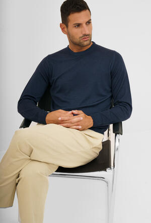 Girocollo tinto in capo ESSENTIAL - Ferrante | img vers.300x/