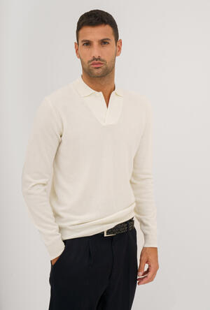 Polo senza bottoni in lana cardata MAIN - Ferrante | img vers.300x/