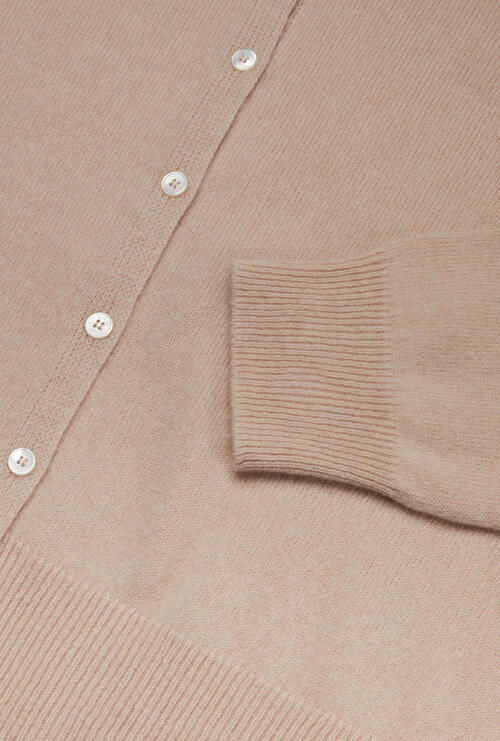 Cardigan in cashmere Lampone