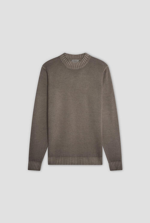 Lupetto tinto in capo a due fili Tortora