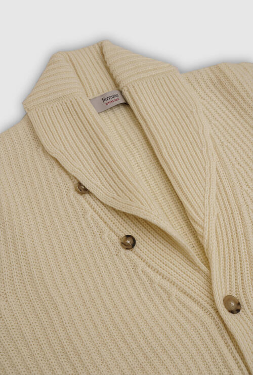 Cardigan maglia inglese Bianco