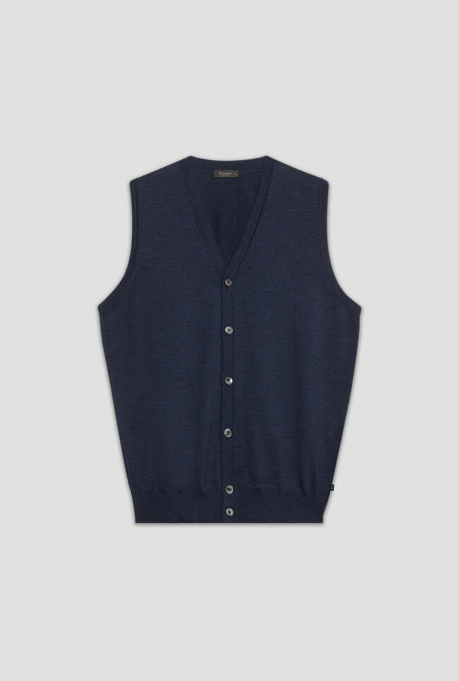 Gilet in pura lana pettinata ESSENTIAL - Ferrante | img vers.1300x/