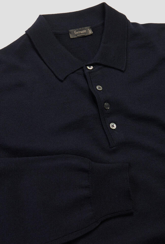 Polo in pura lana pettinata ESSENTIAL - Ferrante | img vers.1300x/