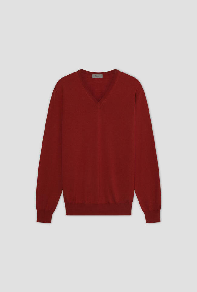 Pullover in pura lana pettinata ESSENTIAL - Ferrante | img vers.1300x/