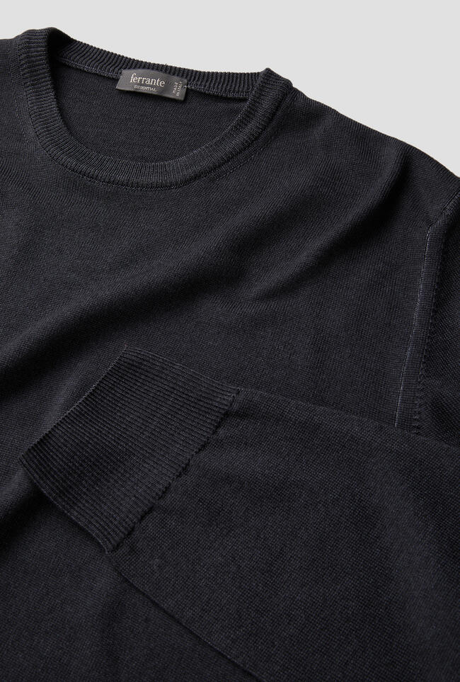 Girocollo tinto in capo ESSENTIAL - Ferrante | img vers.1300x/