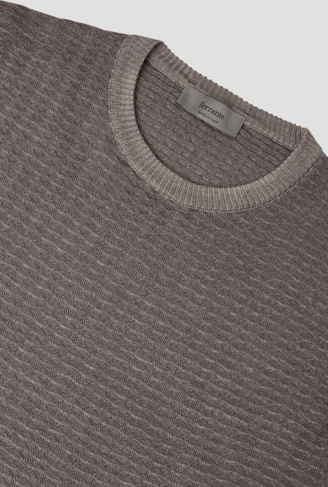 Girocollo con lavorazione tinto in capo MAIN - Ferrante | img vers.1300x/