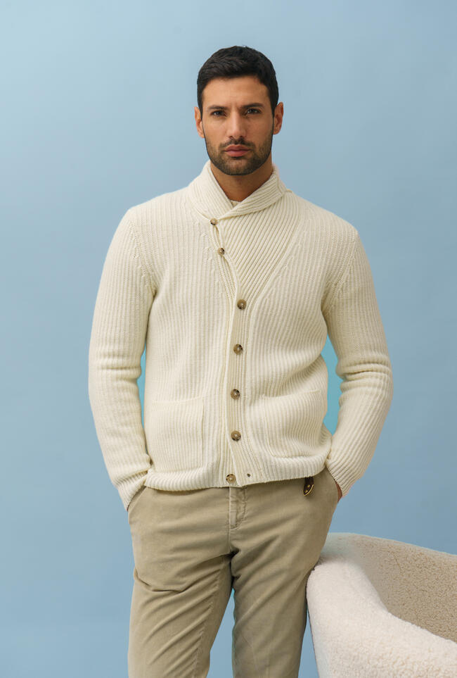 Cardigan maglia inglese ROYAL RED - Ferrante | img vers.1300x/