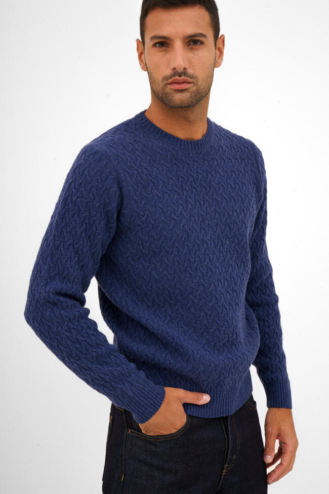 Maglia con lavorazione intreccio MAIN - Ferrante | img vers.1300x/