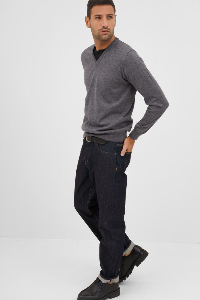 Pullover in pura lana pettinata ESSENTIAL - Ferrante | img vers.1300x/