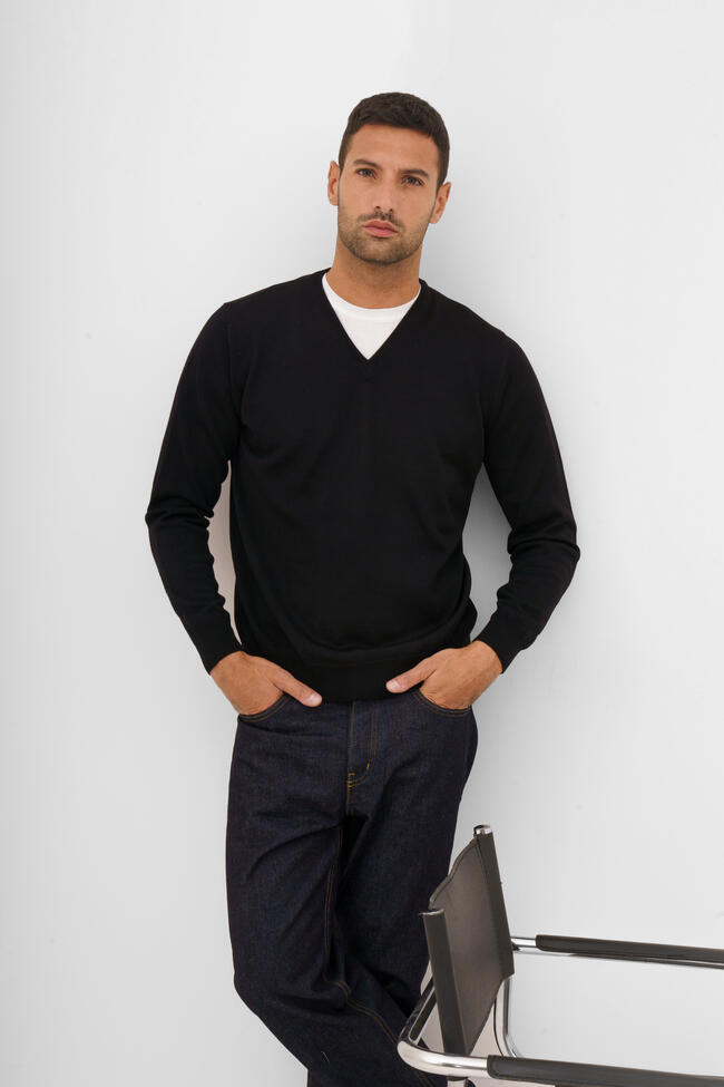 Pullover in pura lana pettinata ESSENTIAL - Ferrante | img vers.1300x/