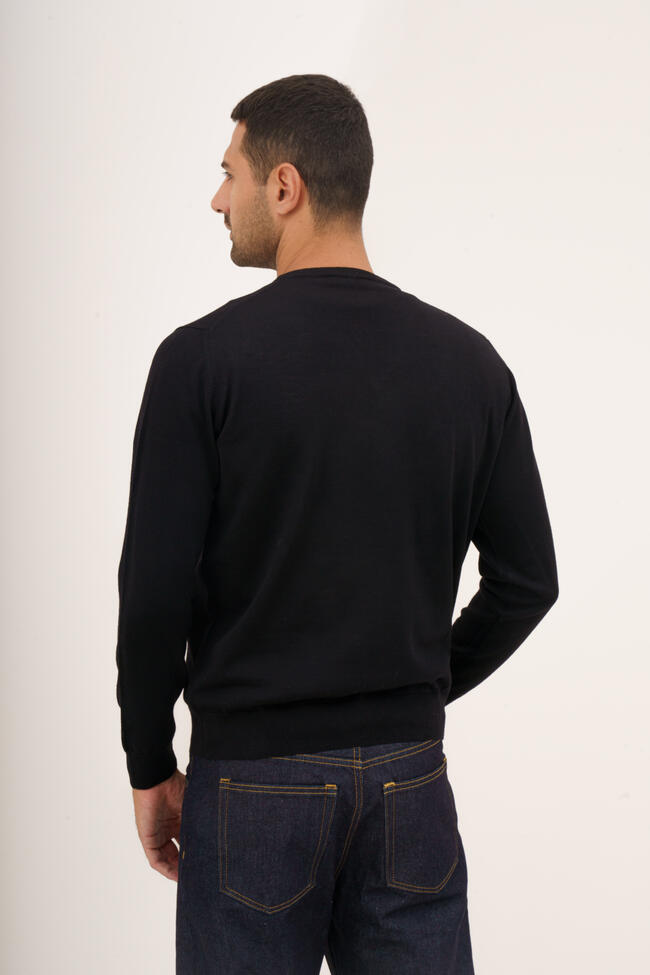 Pullover in pura lana pettinata ESSENTIAL - Ferrante | img vers.1300x/