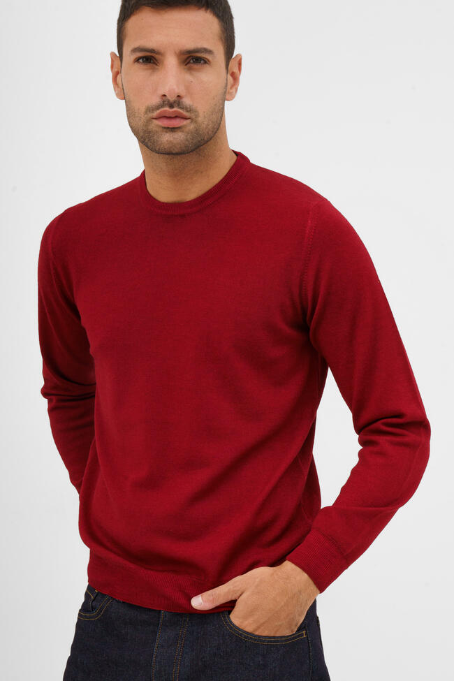 Girocollo tinto in capo ESSENTIAL - Ferrante | img vers.1300x/