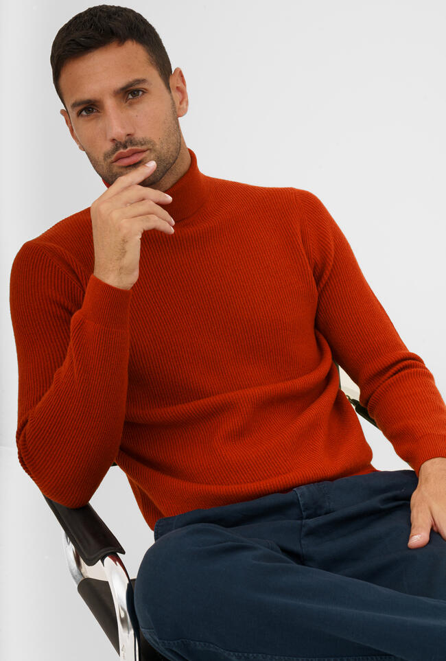 Ciclista maglia inglese in lana e cashmere ROYAL RED - Ferrante | img vers.1300x/