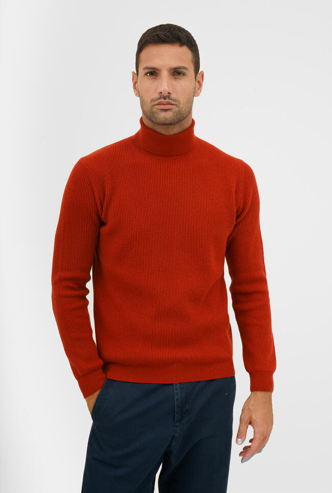 Ciclista maglia inglese in lana e cashmere ROYAL RED - Ferrante | img vers.1300x/
