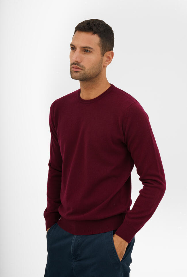 Maglia in puro cashmere ROYAL RED - Ferrante | img vers.1300x/