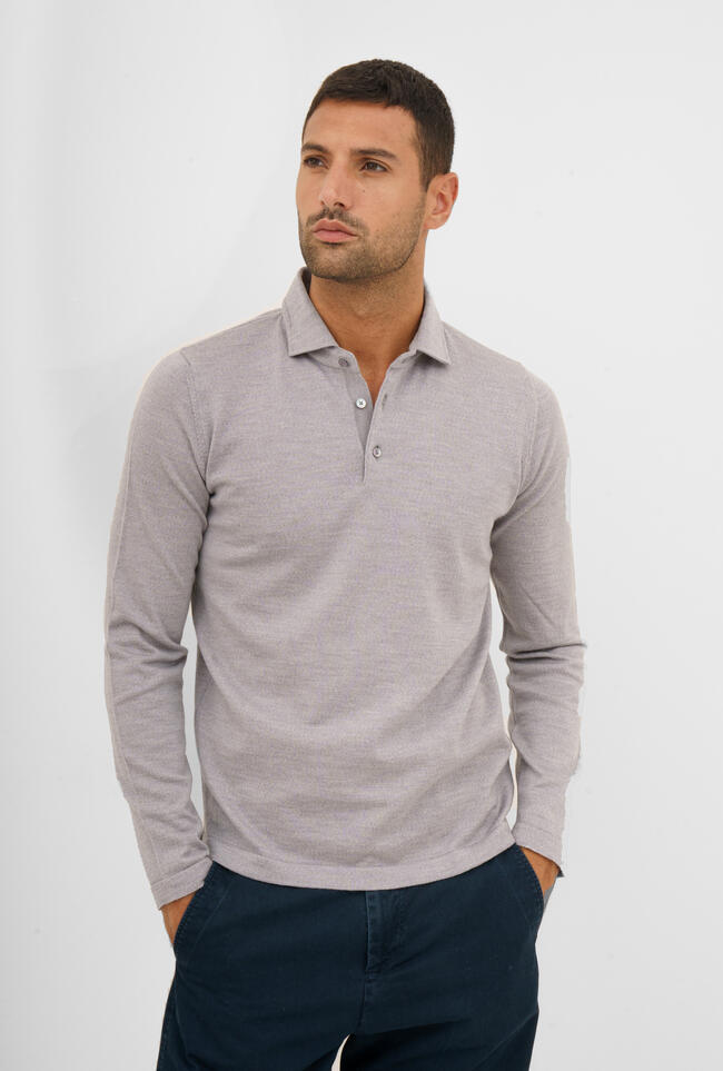 Polo in maglia con collo a camicia ESSENTIAL - Ferrante | img vers.1300x/