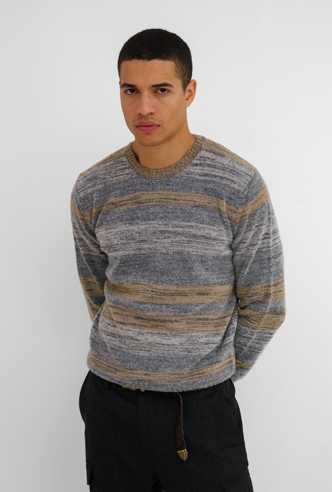 Maglia rigata bouclè MAIN - Ferrante | img vers.1300x/