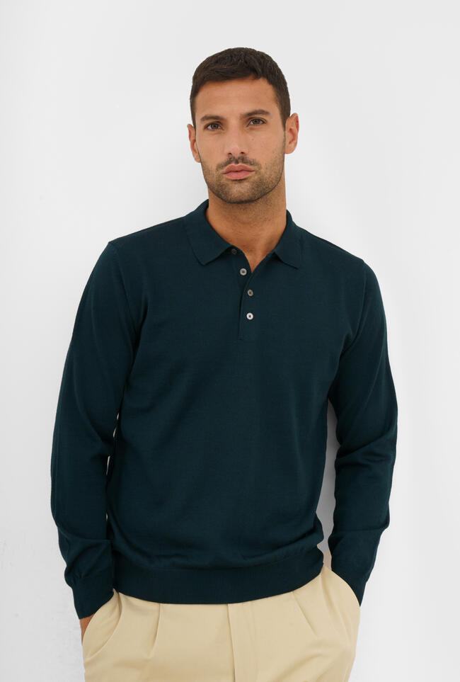 Polo in pura lana pettinata ESSENTIAL - Ferrante | img vers.1300x/
