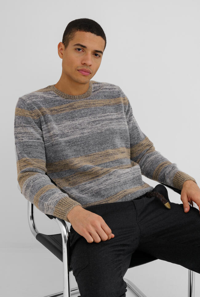 Maglia rigata bouclè MAIN - Ferrante | img vers.1300x/