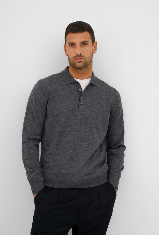 Polo in pura lana pettinata ESSENTIAL - Ferrante | img vers.1300x/