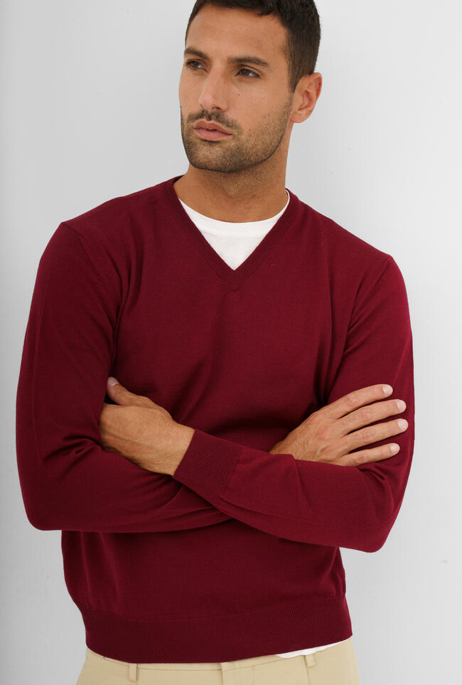 Pullover in pura lana pettinata ESSENTIAL - Ferrante | img vers.1300x/