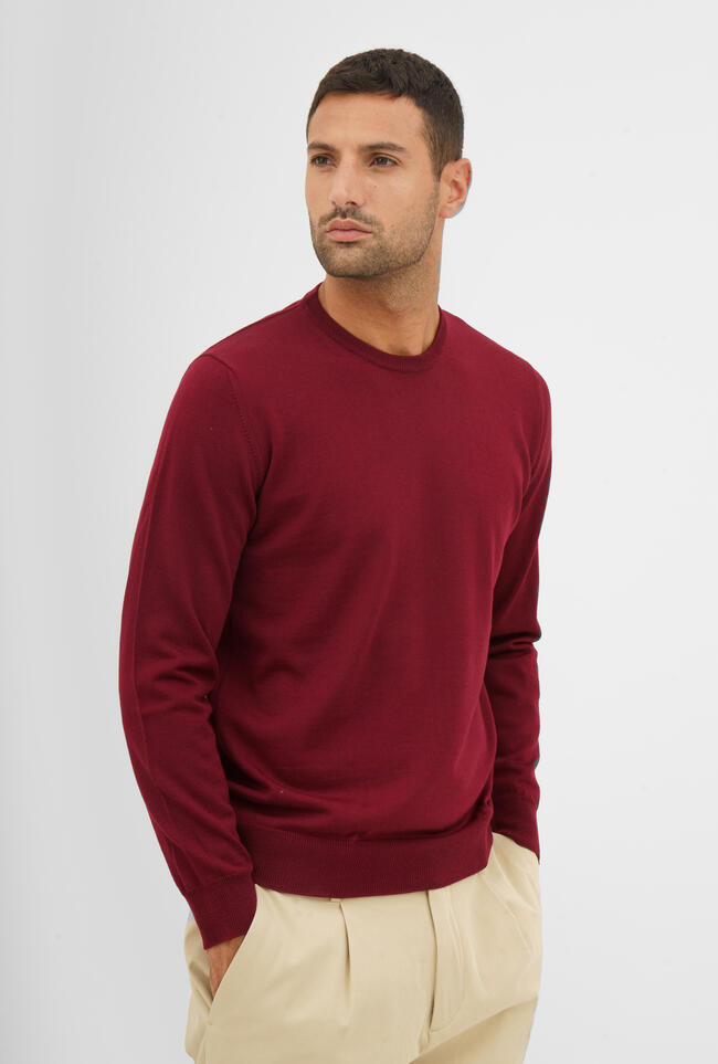 Girocollo in pura lana pettinata ESSENTIAL - Ferrante | img vers.1300x/