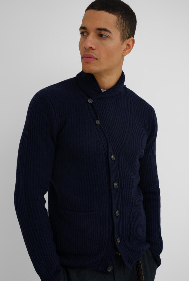 Cardigan maglia inglese ROYAL RED - Ferrante | img vers.1300x/